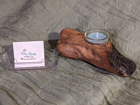 Beautiful natural driftwood single tealight holder