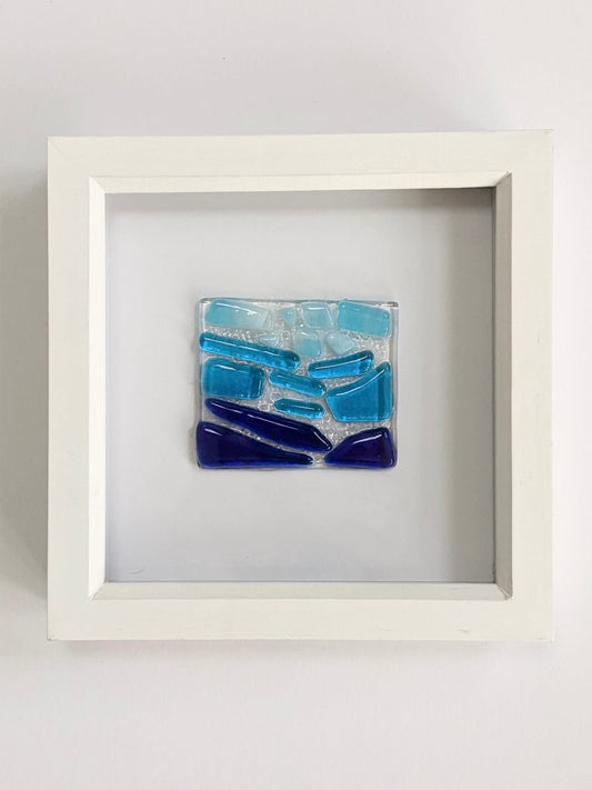 Ocean inspired glass art piece